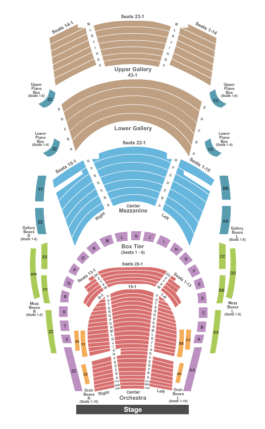 Bass Hall Hamilton Seating Chart